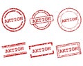 Aktion stamps Royalty Free Stock Photo