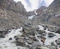 Aktru, Altai Mountains landscape Royalty Free Stock Photo