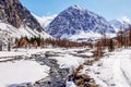 Aktru climbing camp, the top KarataÃÅ¸, Altai. river Aktru