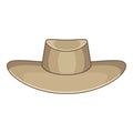 Akubra icon, cartoon style Royalty Free Stock Photo