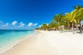 Akumal beach - paradise bay  Beach in Quintana Roo, Mexico - caribbean coast Royalty Free Stock Photo