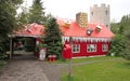 This is the Santa Claus home in Akureyri in the North of Iceland, where visitors come in to