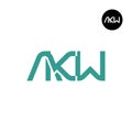 AKW Logo Letter Monogram Design Royalty Free Stock Photo