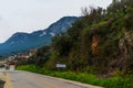 AKYAKA, MUGLA, TURKEY: Beautiful view of the road in the village of of Akyaka.