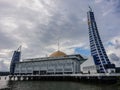 The al-Alam Kendari Mosque, Indonesia, is built on the water