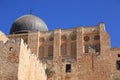 Al-Aqsa Mosque Dome and Southern Wall