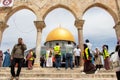 Al-Aqsa Mosque. The Dome of The Rock. Friday in Jerusalem - Palestine - Israel: 22 April 2022.