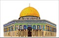 Al-Aqsa Mosque hand drawing vector. Jerusalem. KudÃÂ¼s, Mescidi Aksa