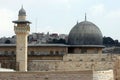 Al-Aqsa mosque, a Muslim holy place located on the Temple Mount in Jerusalem Royalty Free Stock Photo