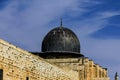 Al Aqsa Mosque, third holiest site in Islam on Temple Mount at the Old City . Jerusalem Royalty Free Stock Photo