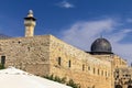 Al Aqsa Mosque, third holiest site in Islam on Temple Mount at the Old City . Jerusalem Royalty Free Stock Photo