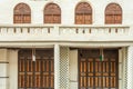 Al-Balad old town traditional muslim house with wooden doors and windows, Jeddah, Saudi Arabia