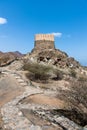 Al Bidiyah Fort in emirate of Fujairah in UAE Royalty Free Stock Photo