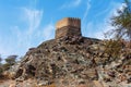 Al Bidiyah Fort in emirate of Fujairah in UAE Royalty Free Stock Photo