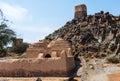 Al Bidya historical mosque and fort in emirate of Fujairah in UAE