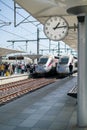 Al Boraq trains in Tangier railway station in Morocco