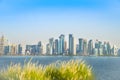 Al Dafna or Doha business district commercial skyline Royalty Free Stock Photo