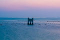 Sunset view of Bahrain Beach and Sea Royalty Free Stock Photo