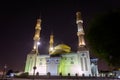 The Al Farooq Omar Bin Al Khattab Mosque, known as Blue Mosque in Dubai, United Arab Emirates. Royalty Free Stock Photo