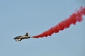 Al Fursan aerobatic team with the Aermacchi MB-339 aircraft Royalty Free Stock Photo