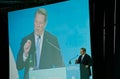 Al Gore Speaking at the UN Climate Summit Royalty Free Stock Photo