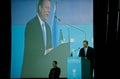 Al Gore Speaking at the UN Climate Summit Royalty Free Stock Photo