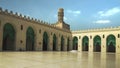 The al hakim mosque courtyard in cairo, egypt Royalty Free Stock Photo