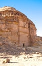 Al Hijr archaeological site Madain Saleh in Saudi Arabia Royalty Free Stock Photo