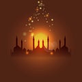 Al-Isra or Leyletul Gadr background. Translation of Al-Isra and leyletul gadr is Glorious and mysterious night.