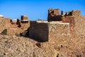 Al Jahamah, Asir, Saudi Arabia - November 25, 2023: View of the Al Jahamah Heritage Village. A typical historic architecture of