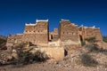 Al Jahamah, Asir, Saudi Arabia - November 25, 2023: View of the Al Jahamah Heritage Village. A typical historic architecture of
