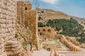 Al Karak kerak crusader castle fortress Jordan Royalty Free Stock Photo