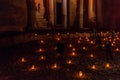 Al Khazneh temple (The Treasury) during Petra by Night in the ancient city Petra, Jord