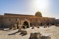 Al-Masjid al-Aqsa is a mosque located on temple mount of Jerusalem. Is the third holiest site in Islam after Masjid al-Haram in