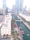 Al Qasba canal promenade in the Sharjah city centre in United Arab Emirates - UAE Royalty Free Stock Photo