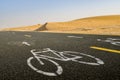 Al Qudra cycling track near Dubai, United Arab Emirates, Middle East