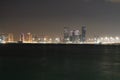 Al Reem Island skyline at night, Abu Dhabi, UAE Royalty Free Stock Photo