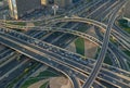 Al Safa Street and Sheikh Zayed Road Intersection Royalty Free Stock Photo