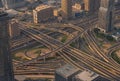 Al Safa Street and Sheikh Zayed Road Intersection Royalty Free Stock Photo
