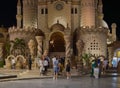 Al Sahaba Mosque in Sharm El Sheikh, Egypt. Night view