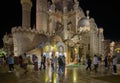 Al Sahaba Mosque in Sharm El Sheikh, Egypt . Night view