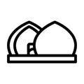 Al Shaheed Monument Vector Thick Line Icon For Personal And Commercial Use