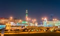 Al Shouyoukh Mosque and Clock Tower in Doha, the capital of Qatar. Royalty Free Stock Photo