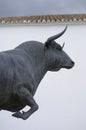 Al Toro de Lidia outside the Plaza de Toros Bullring, Ronda, Andalucia Royalty Free Stock Photo