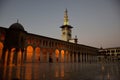 Al Umayyad mosque in the evening, Damascus, Syria Royalty Free Stock Photo