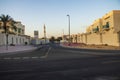 Al Warqa neighborhood in Dubai on early morning. UAE. Outdoors Royalty Free Stock Photo