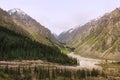 The Ala Archa National Park in May, Kyrgyzstan