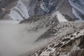 Ala-Archa valley. Mountains. Kirgizstan. Clouds.