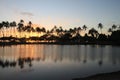 Ala Moana sunsetting over the pond