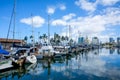 Ala Wai Harbor, Honolulu, Oahu, Hawaii Royalty Free Stock Photo